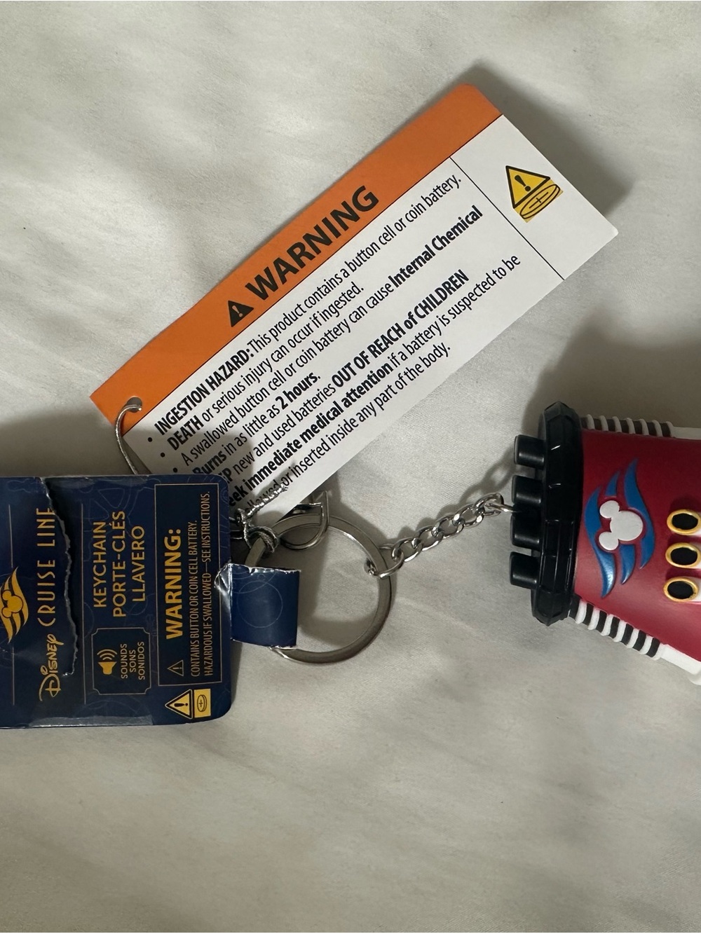 Disney Cruise Ship Keychain with horn sound